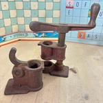 Vintage Cast Iron Pipe Clamp Set, Jl Taylor. Fixed Price $20.00.