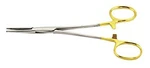 Se Inch Gold Handled Straight Hemostat Forceps Locking Pliers 652GHS. Fixed Price $10.99.