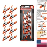 Heavy-duty 10-PACK Small Spring Clamps Ideal For Wood, Metal & Fabric. Fixed Price $12.84.