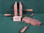 2 Nice Vintage Craftsman Clamps - Opens 7" Carpentry Woodworking. Fixed Price $44.00.