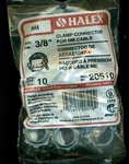 Pack Of (10) Halex 20510 Non Metallic Cable 3/8" Zinc Conduit Clamp Connector. Fixed Price $14.00.