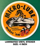 Micro-lube Unhobbles Horsepower Laminated Vinyl Decal Sticker Racing-ac Cobra. Fixed Price $9.53.