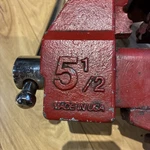 Vtg Craftsman No. 51871 Swivel Bench Vise 5-1/2" Jaws Heavy Duty 38# Tool Usa. Fixed Price $165.00.