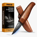 Whittling Knife With Leather Sheath, High Carbon Steel Blade Wood Carving Kni.... Fixed Price $25.05.