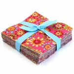 102 Piece Crazy Daisy Pre Cut Charm Pack 5" Squares 100% Cotton Fabric Quilt. Fixed Price $13.50.