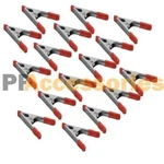 16X 4" Inch Metal Spring Clamps W/ Rubber Tips Tool Pcs Lot Steel Red. Fixed Price $15.89.