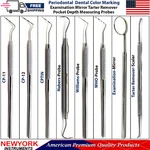 Dental Periodontal Color Coded Marking Pocket Probe Williams CP11 12 Cptin Naber. Fixed Price $39.99.
