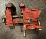 Vintage Columbian No. 1035 Bench Vise Jaws Swivel Base Cast Iron. Fixed Price $89.99.