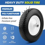 16-INCH Flat Free Wheel Barrow Tire Never Have Again Shipping. Fixed Price $32.99.