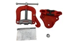 Ridgid 1/8 To 4 In. Model 25 Bench Yoke Vise W/ Steel Jaws Pipe Rest & Bender. Fixed Price $374.95.