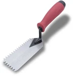 Marshalltown Qlt V Notched Margin Trowel, Flooring And Tiling, 5" X 2", Red. Fixed Price $13.99.