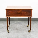 Mid Century Danish Modern Sewing Table Cart Rosewood Rolling Drawer Craft. Fixed Price $598.98.