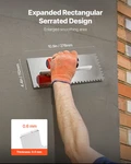 Tile Tools Stainless Steel Squared Notch Trowel 10.9X4.4IN Pro Grade. Fixed Price $19.99.