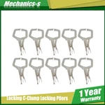 10 Pack 11" Swivel Pad Locking C-clamp Pliers & Entrained Rotary Gasket. Fixed Price $42.63.