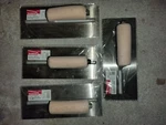 *4PACK* Goldblatt V-notched Steel With Wood Handle 11" X 4.5" G02133. Fixed Price $24.98.