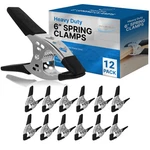 Online Best Service 12 - 6" Inch Spring Clamp Large Super Pack, Black. Fixed Price $41.94.