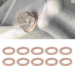 10 Pcs Oil Drain Plug Gasket, 14MM Cooper Crush Washer Sealing Gaskets, Auto. Fixed Price $10.99.