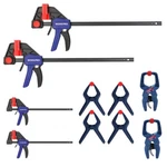 Workpro 12"&6" Bar Ratcheting Wood 4 Spring F Clamp/spreader. Fixed Price $46.99.