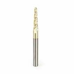 1/8" Cnc 2D/3D Carving Bit Flute Carbide Tapered Ball Zrn Coat Amana 46286. Fixed Price $71.37.