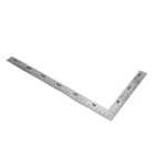 Shaped Ruler 6" X 12" Metal 90 Degree Square Right Angle Clear. Fixed Price $8.41.