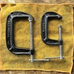 Nice Clean Pair, C-clamps, Craftsman 4" & 66724 66723 Free Shipping. Fixed Price $27.00.