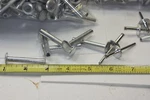 Huck ABA6AC Auto-clamp 3/16" Dia. Large Flange Rivet W Mating STA834J 50PC Ea. Fixed Price $12.95.