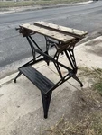 Vintage Black & Decker Workmate Deluxe 79-001 Workbench Foldable Vise. Fixed Price $185.00.