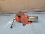 Morgan Chicago Bench Vise # 50 Machinist 73 Lbs. 5" Jaws. Fixed Price $299.99.