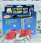 Pittsburgh Pc 1/2" Heavy Duty Pipe Clamp Set Item 37056 Heat Treated Cast Iron. Fixed Price $22.00.