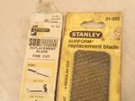 Stanley Surform Flat Regular & Fine Cut Replacement Blades, 10", 21-293, 21-393. Fixed Price $9.95.