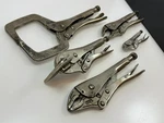 Mac Tools 5PC Lp Locking Pliers Set Lot, Welding, Curved Jaw & Clamp. Fixed Price $114.99.