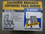 Crawford All Steel Quick-assemble Sawhorse Brackets, Re-useable And Reliable. Fixed Price $18.00.