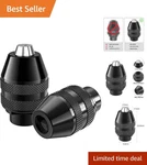 Durable Metal 3-JAW Keyless Chuck Set Secure Dremel Rotary Tool Performance. Fixed Price $12.42.