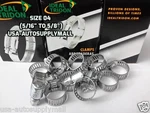 Ideal-tridon Hose Clamps,abrazaderas Size 04 (08TO16MM) Made In Usa 5202 X2. Fixed Price $16.61.