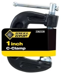 Steel Grip 2262228 Black Oxide Adjustable C-clamp 1 In. Capacity. Fixed Price $7.50.