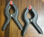 Wolfcraft Quick-jaw Spring Clamps Plastic Flexible Anti-slip Black 2 Pieces. Fixed Price $5.00.