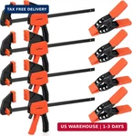 Horusdy 8-PACK Set, Spring For Woodworking 4 Pieces 6" Bar,. Fixed Price $28.24.