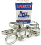 Pack Of 10 Breeze Stainless Steel Band Hose Clamps Size #20 Free Ship. Fixed Price $13.95.