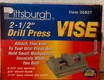 Pittsburg 2-1/2" Drill Press Vice #05927 Woodworking Workshop New Box. Fixed Price $21.00.