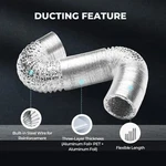 4'' 6" 8''/10"/ 14" Aluminum Air Ducting Dryer Vent Hose No Clamps S3. Fixed Price $18.99.