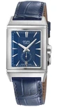 Gevril Mens 49701 Time Square Swiss Automatic Eta 2895/2 Blue Leather Date Watch. Fixed Price $789.00.