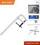 Mini F-clamp, 8" Opening, 2-1/4" Throat, 400 Lbs. Clamping Force Model MMS-8. Fixed Price $46.99.