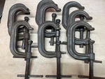 Lot Of 9 Wilton No. 403 C-clamp Drop Forged Steel Usa Opening. Fixed Price $110.00.