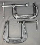 Craftsman 5'' C-clamp 66725 And 4'' Pearlitic 66684 Nice Cond.. Fixed Price $37.99.
