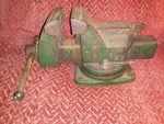 Vintage Dunlap Model 05236 Bench Vise, 1/2 Inch Jaws. Fixed Price $49.95.