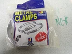 New Pack Of 2 Dundas Metal 4" Clamp *free Shipping*. Fixed Price $9.99.