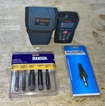5PC. Irwin Hanson Straigh Flute Extractor Set #53635,BOSCH DLR130(PARTS),STEP Dr. Fixed Price $29.99.