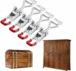 2/4/6PCS Galvanized Iron Latch Catch Toggle Lock Clamp Hasp For Cabinet Hardware. Fixed Price $9.99.