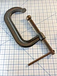 Vintage 6" Proto 406 C-clamp Extra Heavy Duty Drop Forged Steel Vise. Fixed Price $28.01.