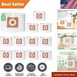 Advanced Filtration 12-PACK Dust Bags For Ridgid & Workshop 3-4.5 Gallon Vacuums. Fixed Price $31.99.